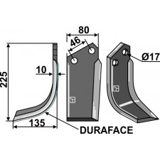 Couteau DURAFACE, modèle gauche - Reekie - RRT199/3