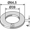 Rondelle Ø64,5x4xØ39