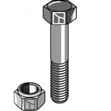 Boulon avec écrou frein - M12x1,75 - 10.9 - AG008585
