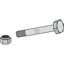 Boulon avec écrou frein - M12x1,75 - 8.8 - AG008574