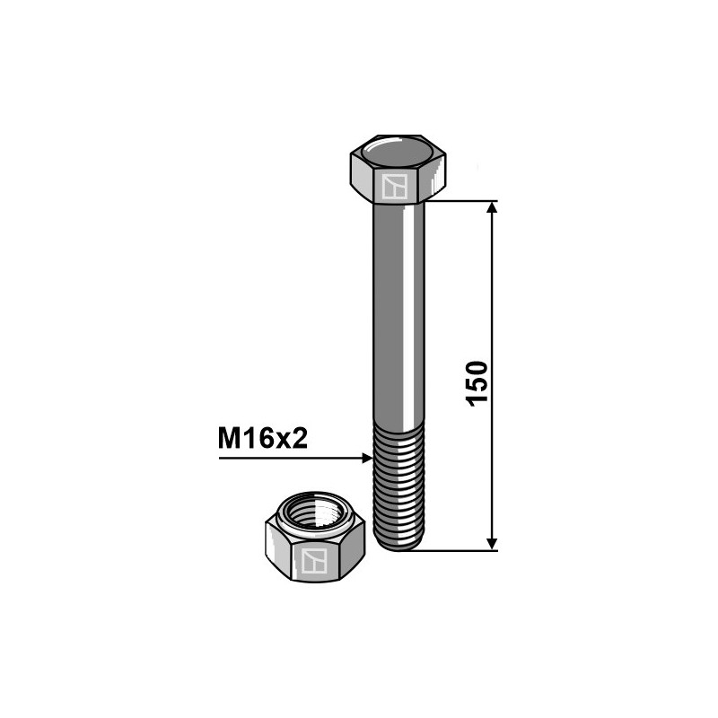 Boulon M16x150 - 10.9