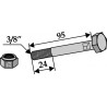 Boulon avec écrou frein - 3/8''UNF