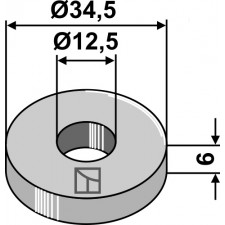 Rondelle Ø34,5x6xØ12,5