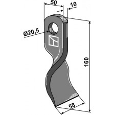 Couteau torsadé - AG002625