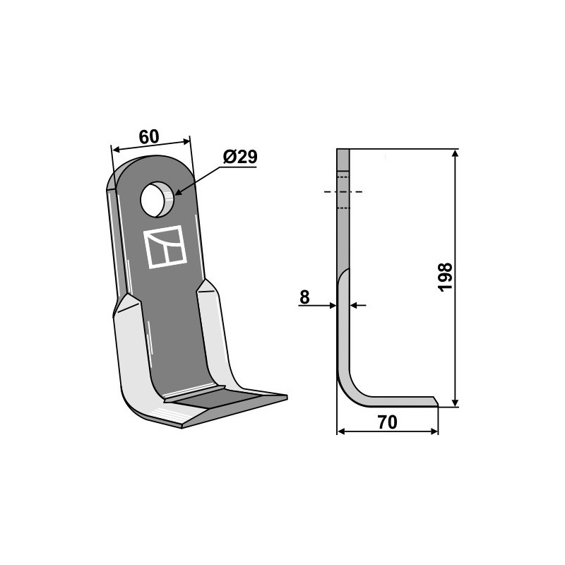 Couteau équerre - AG002616