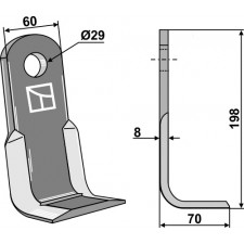 Couteau équerre - AG002616