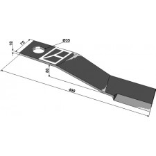 Couteau 490mm - Mc Connel - 00761985