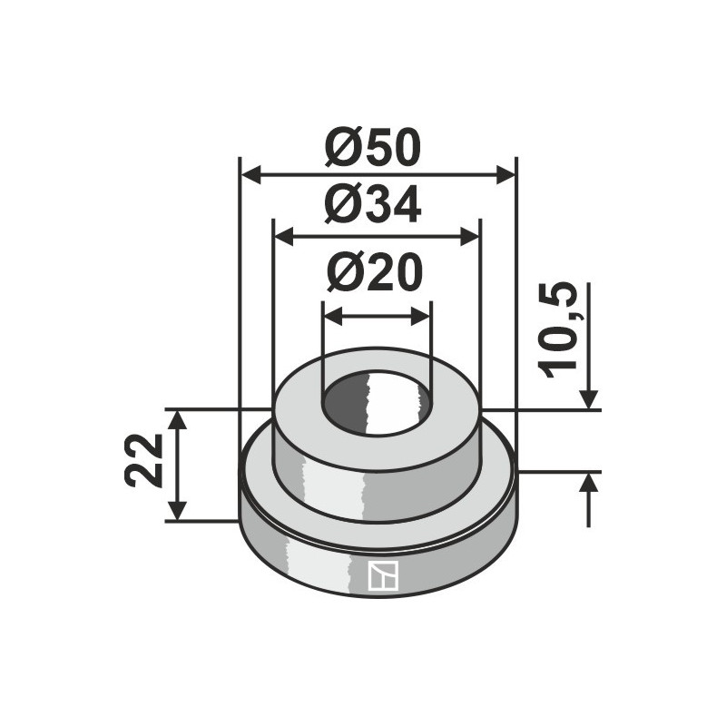 Entretoise Ø50 - Mc Connel - 1096260