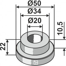 Entretoise Ø50 - Mc Connel - 1096260