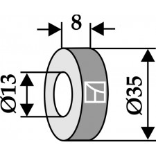 Rondelle Ø35x8xØ13