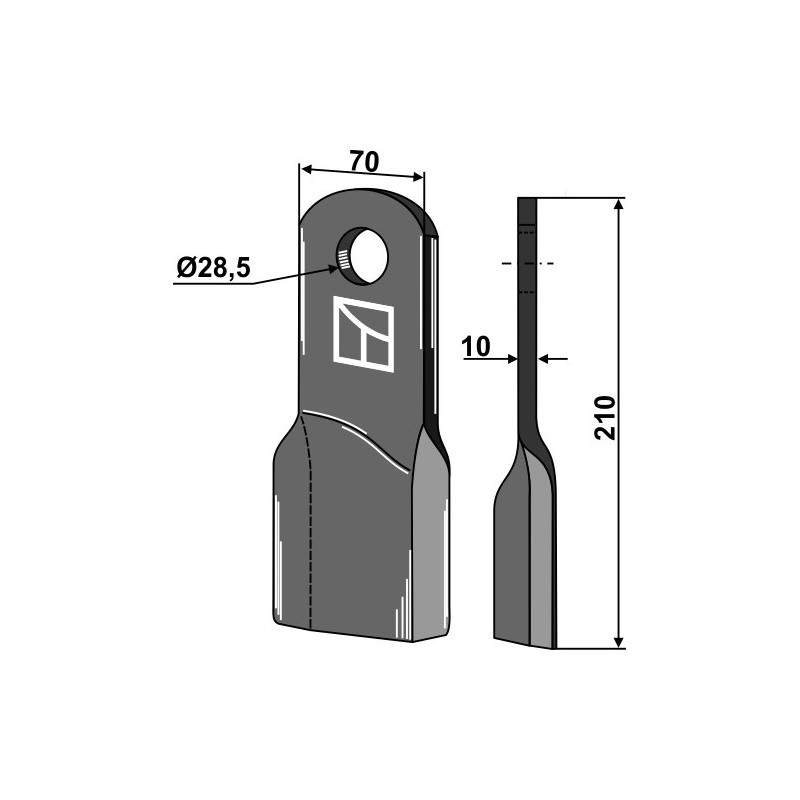 Couteau torsadé - AG002511