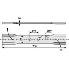 Couteau droit - AG002469