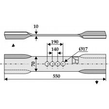 Couteau torsadé - AG002466