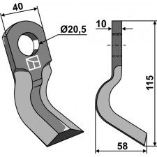 Couteau-Y - Claas - 695728.1