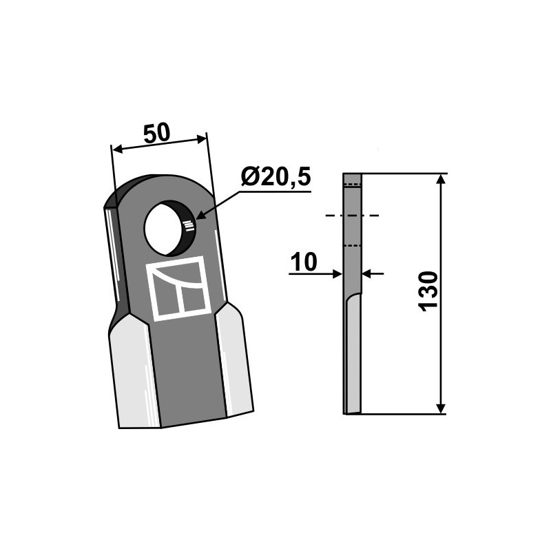 Couteau droit - AG002170