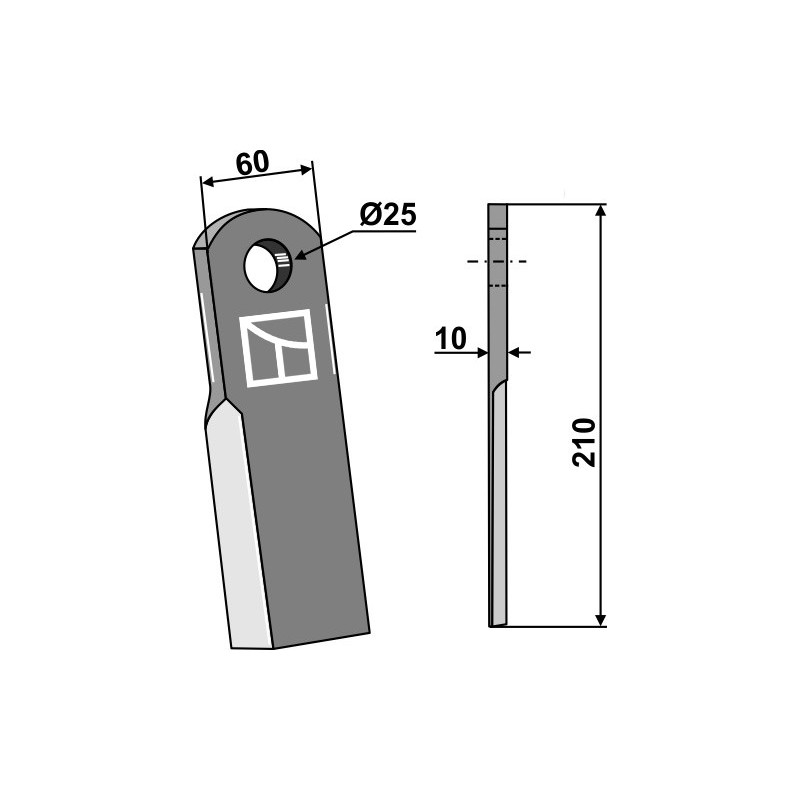 Couteau droit - AG001743