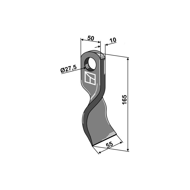 Couteau torsadé - AG001731