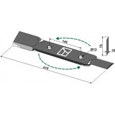 Couteau - modèle gauche - AG001610