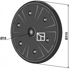 Roue complète - Väderstad - 466045