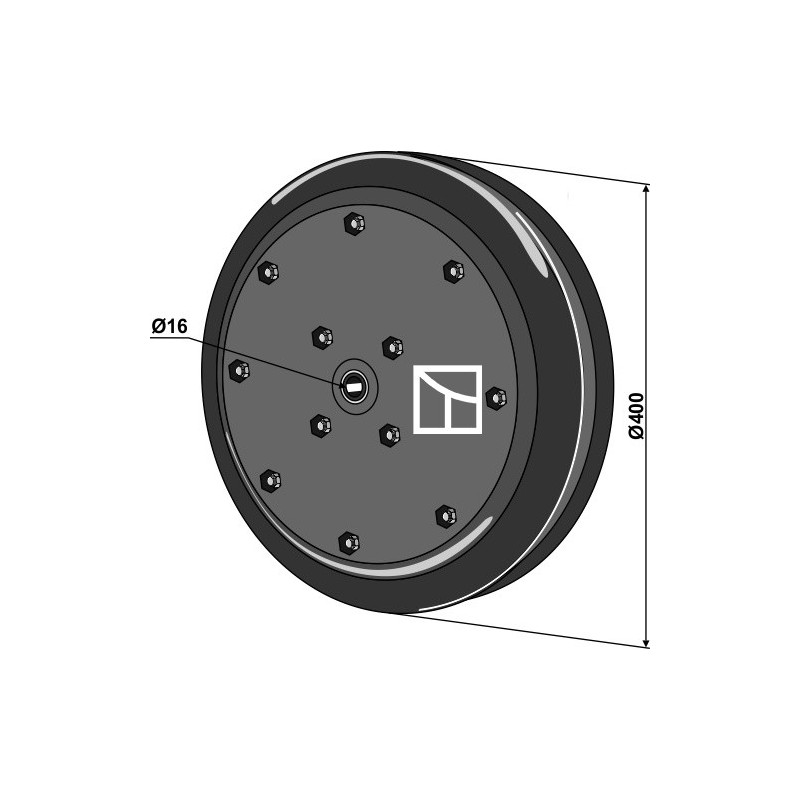 Roue complète - Väderstad - 465914