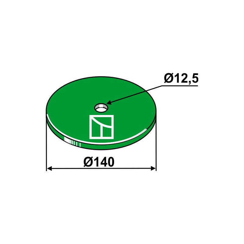 Ressorts à lame - Ø140 - Kverneland - 057067