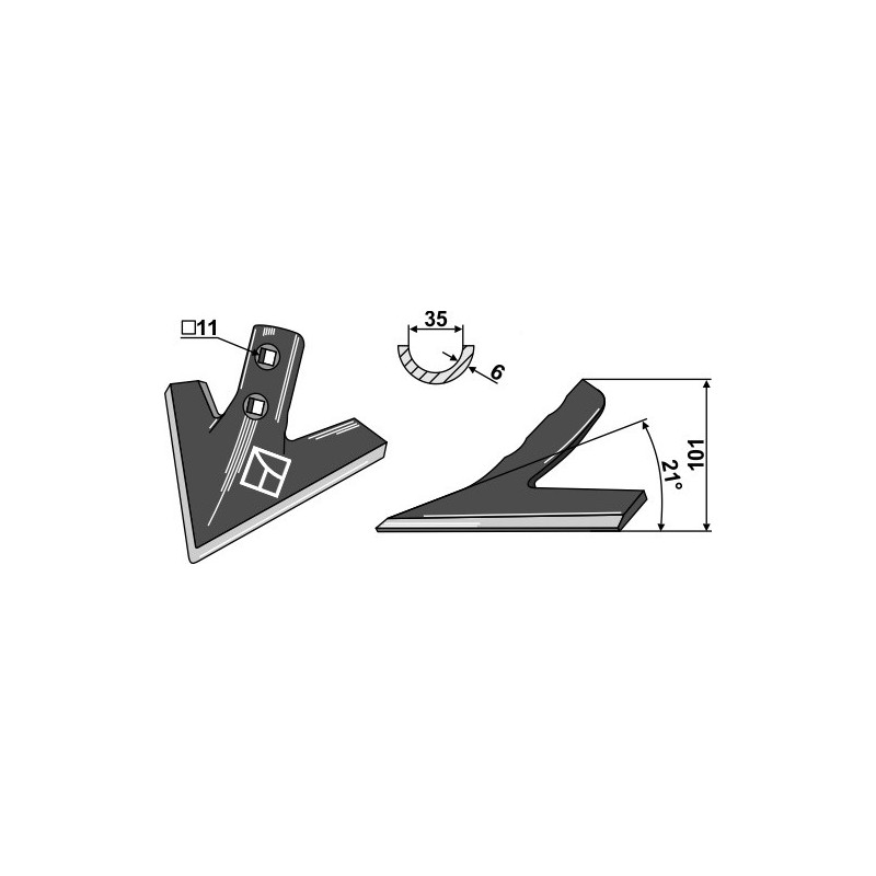 Soc triangulaire - AG003823