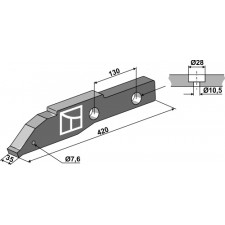 Pied de soc - gauche - Kongskilde - 71000331580