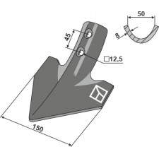 Soc triangulaire 150mm - AG003418