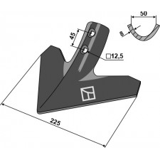 Soc triangulaire 225mm