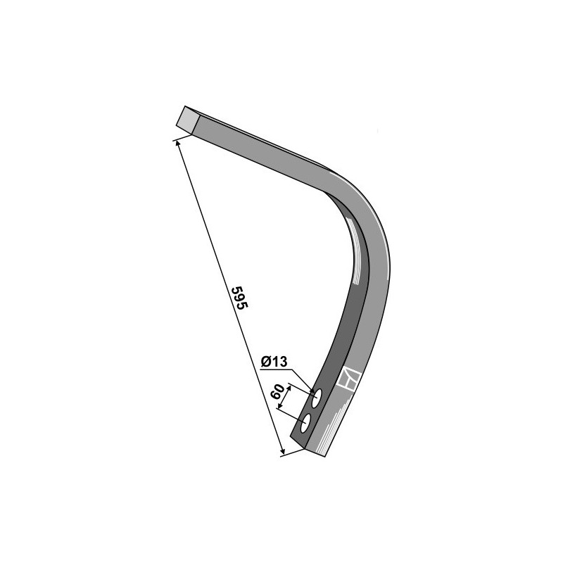 Partie inférieure  - 30 x 30 - Kverneland - RF04419 / RF13550