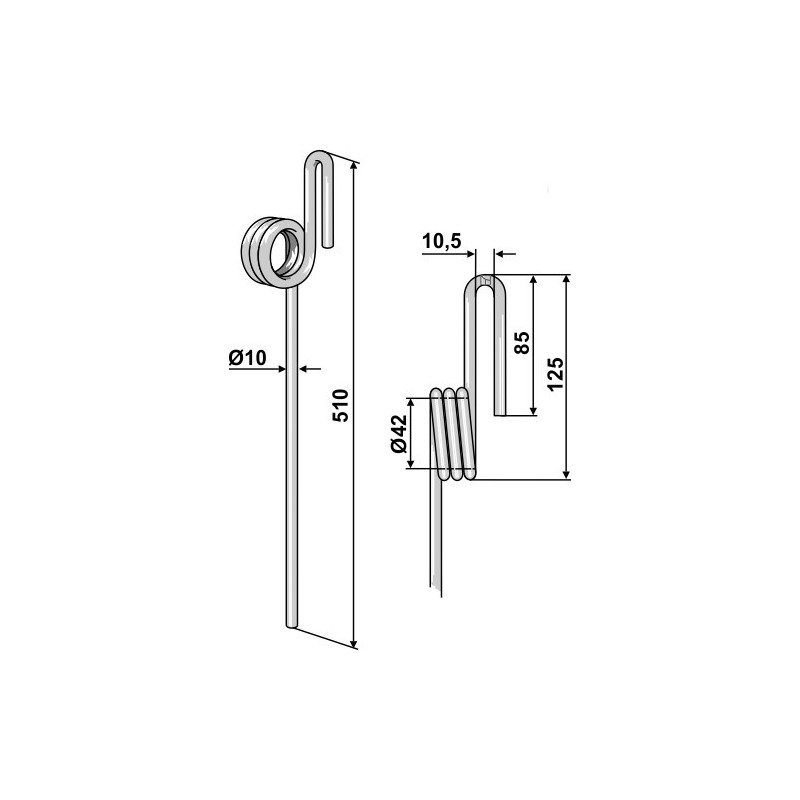 Griffe de semoir - John Deere - Z66181