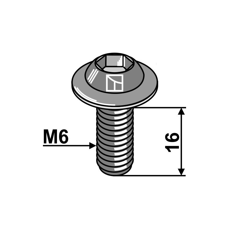 Boulon de fixation - 10.9 - AG008411