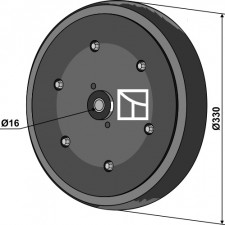 Roue complète - Kverneland - AC487983