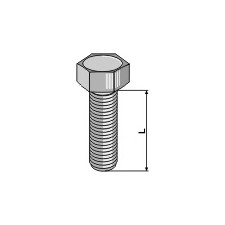 Boulon à tête hexagonal - galvanisée - AG008895