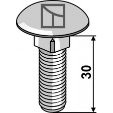 Boulon à tête bombée - galvanisé - AG008894