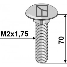 Boulon à tête bombée - M12x1,75