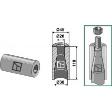 Entretoise à souder 110mm - AG005568