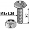 Boulon à tête bombée avec six pans creux - AG013518