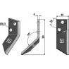 Couteau pour mélangeurs de fourrage, droit - AG005844