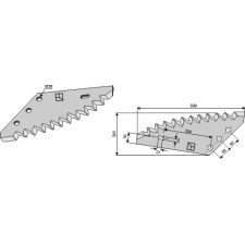 Couteau pour mélangeurs de fourrage - AG005834