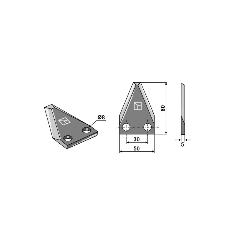 Couteau pour mélangeurs de fourrage - AG005796