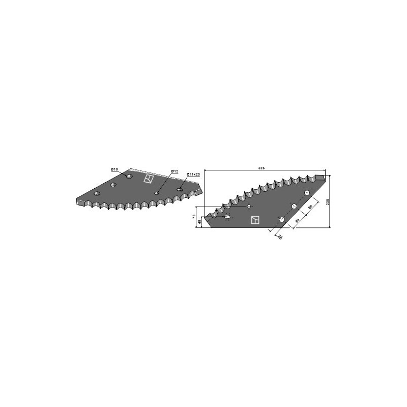 Couteau pour mélangeurs de fourrage - AG005756