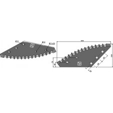 Couteau pour mélangeurs de fourrage - AG005756