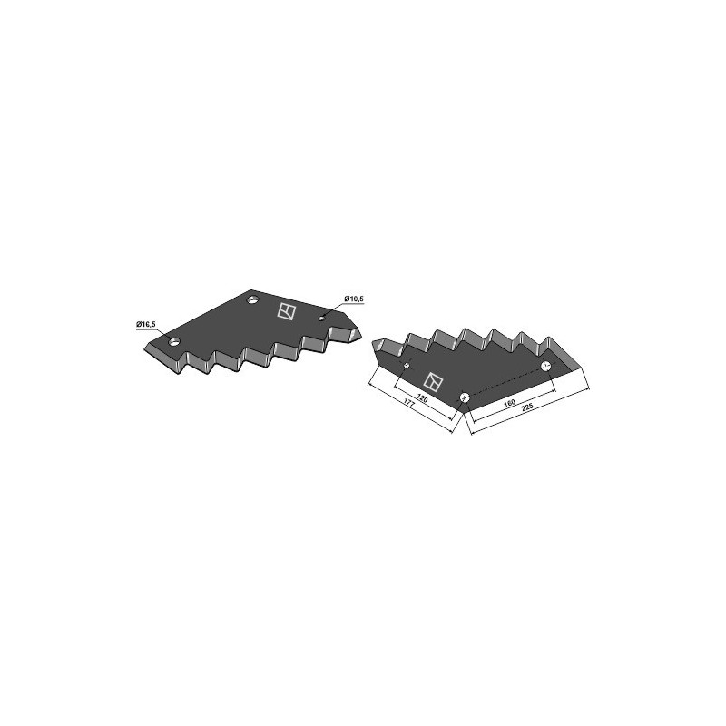 Couteau pour mélangeurs de fourrage - AG013086