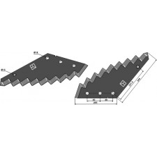 Couteau pour mélangeurs de fourrage - Strautmann - 60903516