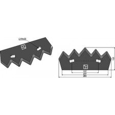 Couteau pour mélangeurs de fourrage - Kuhn - A5310401