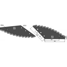 Couteau pour mélangeurs de fourrage - Strautmann - 60903501