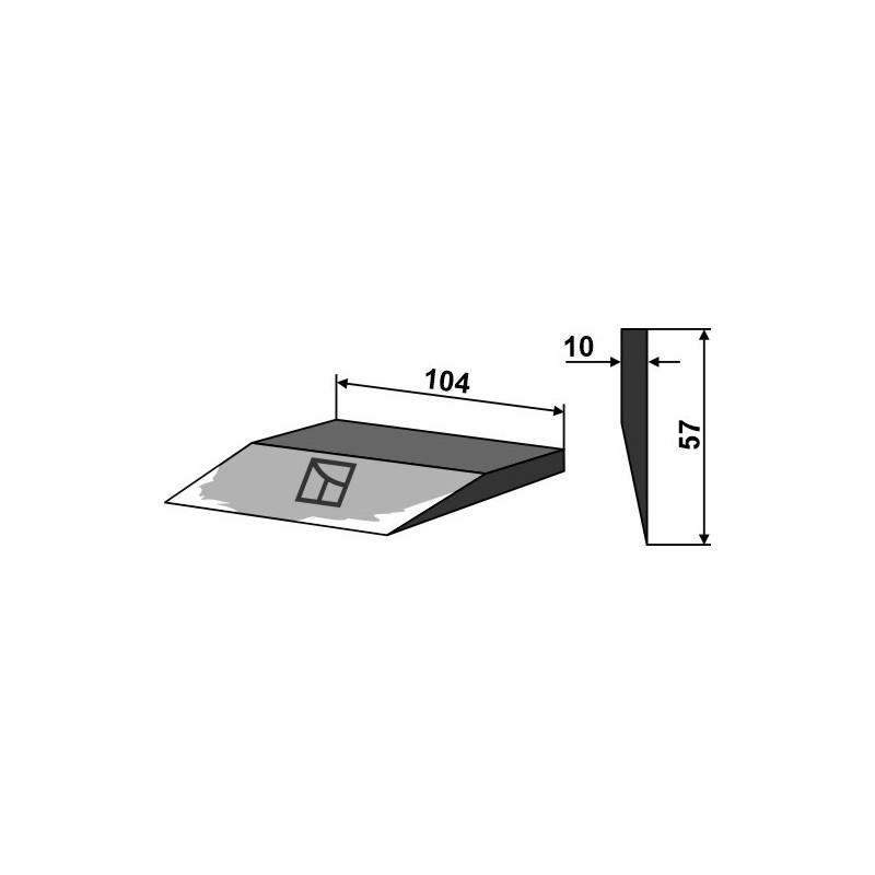 Couteau latéral 104mm - Alö - 11261398