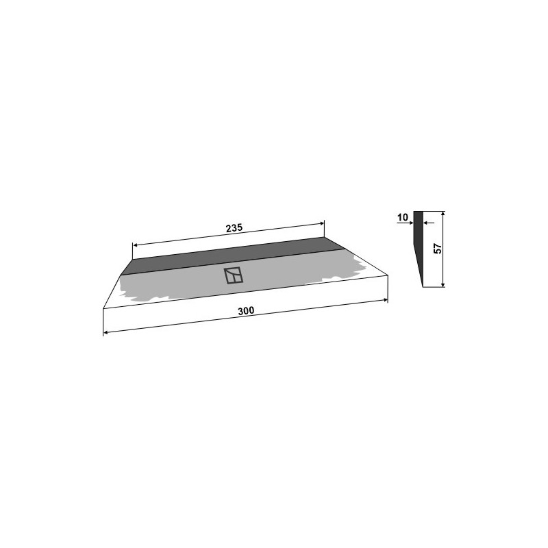 Couteau latéral 300mm - Alö - 11261263