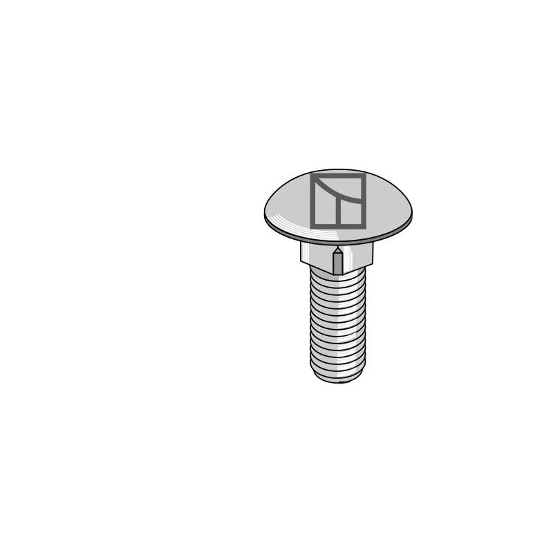 Boulon à tête bombée - M12x1,75